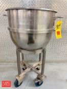60 QT S/S Mixing Bowl with Cart