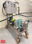 Waukesha Cherry-Burrell Positive Displacement Pump, Model: 018-U2 with 2 HP 1,750 RPM Motor and Soft