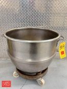 80 QT S/S Mixing Bowl with Cart