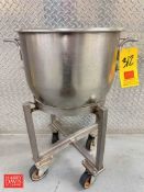 40 QT S/S Mixing Bowl with Cart