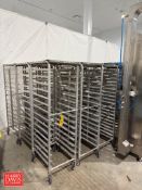 Assorted Sheet Tray Racks: Mounted on Casters