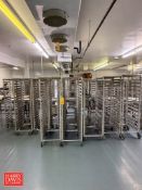 Assorted Sheet Tray Racks: Mounted on Casters