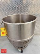 140 QT S/S Mixing Bowl with Cart