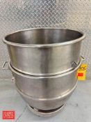 80 QT S/S Mixing Bowl with Cart