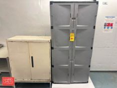 Rubbermaid and other Cabinets: 3' x 16