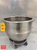 80 QT S/S Mixing Bowl with Cart