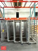 Assorted Sheet Tray Racks: Mounted on Casters
