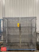 S/S Caged Metro Rack: 5' x 2' x 5': Mounted on Casters