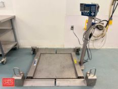 Mettler Toledo 1,000 LB Capacity Portable S/S Drive-On Scale, Model: 2688, S/N: B413448179 Digital H