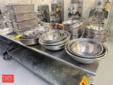 Assorted Bowls and S/S Warming Pans