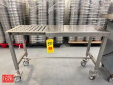 S/S Table with Roller Conveyor: 46