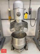 Hobart 140 QT (35 Gallon) Vertical Bowl Mixer, Model: V-1401, S/N: 11-1039-949 with S/S Bowl, Paddle