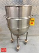 80 QT S/S Mixing Bowl with Cart