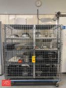 S/S Metro Rack Cage: 5' x 2' x 5': Mounted on Casters