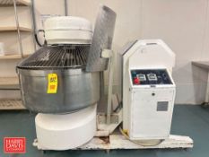 60 Gallon Dough Mixer with Mixing Bowl and Vertical Agitation