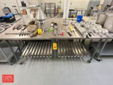 Assorted Scoops, Ladles, Whisks, Strainers and Rolling Pin