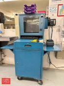 Foreman Desk: Mounted on Casters with Monitor, Zebra Printer, Keyboard and Mouse