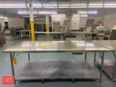 S/S Table: 8' x 4' with Drawer