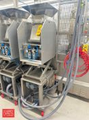 S/S Cake Topping Press/Scraper: Mounted on Casters (Subject to BULK BID: Lot 60)