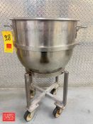 60 QT S/S Mixing Bowl with Cart