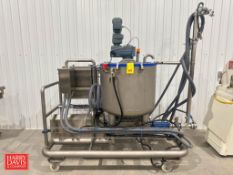 GEA S/S Skid Mounted 55 Gallon Jacketed Mixing Tank, Model: PMP200 with Vertical Scrape Agitation, S