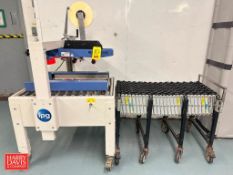 Interpak Top/Bottom Case Sealer, Model: USA2020-Spray Ball-II with Best Flex 200 Accordion Roller Co