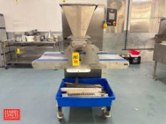 MONO S/S Cookie Depositor, Model: FG079-V40/V45-P with Change Parts: Mounted on Casters