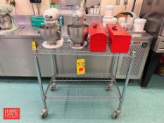 (2) Kitchen Aid Mixers, (2) Tool Boxes and S/S Cart