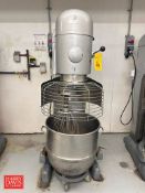 Hobart 140 QT (35 Gallon) Vertical Bowl Mixer, Model: V-1401, S/N: 31-1102-125 with S/S Bowl, Whisk,