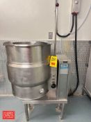 Crown Food Service 25 Gallon Jacketed S/S Warming Pot, Model: EC-20 with Manuel Tilt