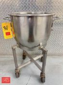 40 QT S/S Mixing Bowl with Cart
