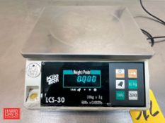 S/S Table Top 60 LB Capacity Digital Scale, Model: LLS-30