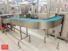 GEA S/S Framed Conveyor: 11' x 1', Model: TRA400, S/N: 5469-4601-7816 with 90° Turn, Incline and Dri