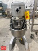 Hobart 30 QT Vertical Bowl Mixer, Model: D-300, S/N: 99-215-427 with S/S Bowl, Wisk and Bowl Guard