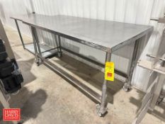 S/S Tables: 6' x 30