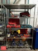 Assorted Power Tools, Including: Saws, Grinder, Multi-Tool, (3) Jack Stands, Bolt Cutters, Tool Boxe