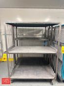 Caged Racks: 4' x 2' x 5': Mounted on Casters