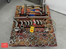 Assorted S/S, Clamps, Fittings, S/S Butterfly Valve, S/S Doors and Tank Screens