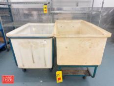 Poly Totes: Mounted on Casters