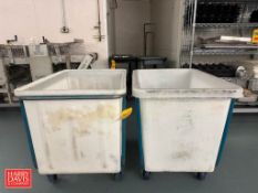 Poly Totes: 4' x 4' x 2': Mounted on Casters