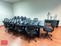 Boardroom Table, (14) Chairs, Sofa, Lounge Chair and Coffee Table