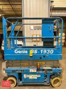 Genie 25' 500 LB Capacity 24 Volt Scissor Lift, Model: GS-1930