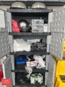 Rubbermaid Storage Container with (2) Kilo Tech Scales, Model: 750SS-IS, Assorted Bowls, Gloves and