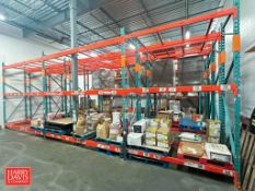 Sections: Pallet Racking: (7) 12' x 8', (11) 12' x 12'