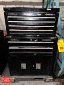 Husky Portable Tool Chest, Assorted Screw Drivers, Sockets, Wrenches, Files, Electric Grinder and Ma