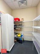 Wire Storage Baskets and Cabinet