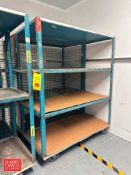 Caged Racks: 4' x 2' x 5': Mounted on Casters