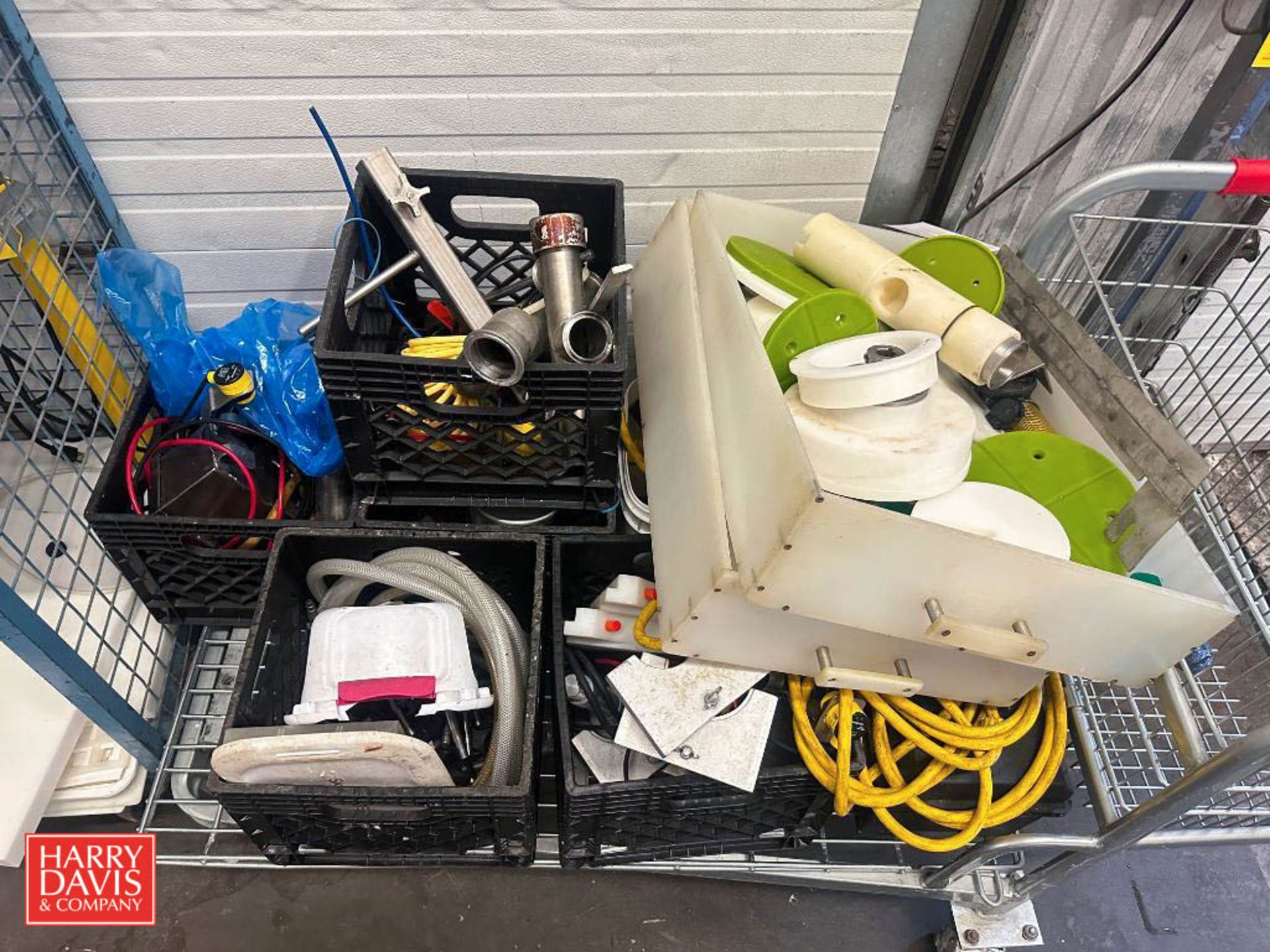 Carts with Dock Lights, Assorted S/S Tubing, Cables and Tray Liners - Image 2 of 2