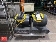 Air Movers with Hand Cart