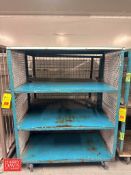 Caged Racks: 4' x 2' x 5': Mounted on Casters